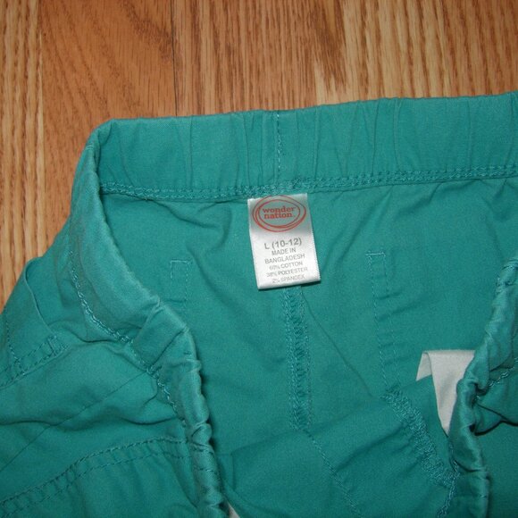 Wonder Nation Turquoise Blue Pull On Shorts L(10-12) - Picture 2 of 3